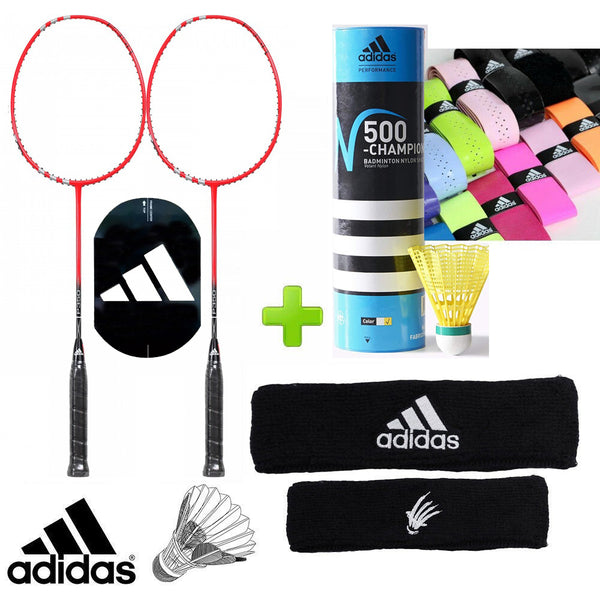 adidas Badminton P350 Power Set w/ Shuttles & Grips